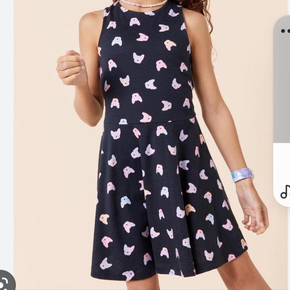 NWOT Skater Dress w/ Rainbow Pup Print - Picture 8 of 9